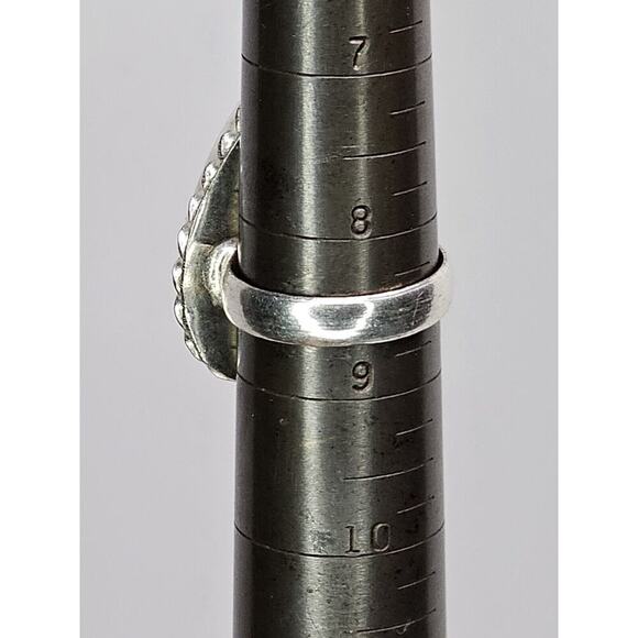 Vintage Colossal Handmade Costume Pear Shape Stone Ring Size 8.5 - Picture 7 of 7